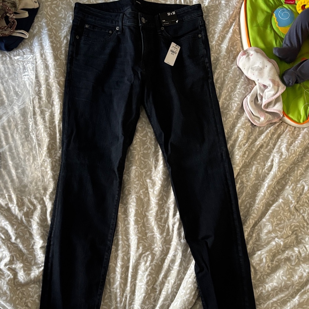 Express Dark Blue Denim Jeans